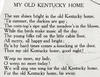 My Old Kentucky Home : 1