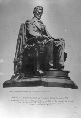 t. Gauden's Lincoln seated (for Crerar Library, MacChesney's Lincoln, p. 136)