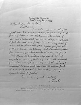 Bixby Letter (by Abraham Lincoln)