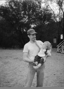 RCE Carlson with his third son, Craig